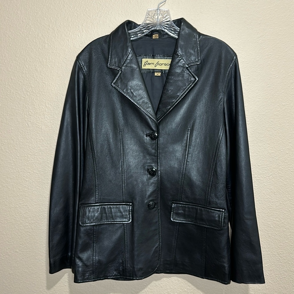 REM GARSON Ladies’ Vintage Leather Jacket, Size M, EUC